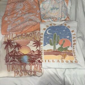 Billabong Desert and Sunset Graphic Tees